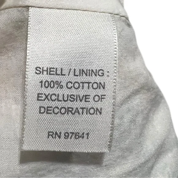 J. Jill Limited Edition Womens L Romantic, Floral Eyelet Statement Open Jacket - Picture 10 of 10